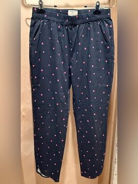 Marine Layer Black Pants with Pink Card Suit Accents Size Small